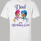 Shimmer and Shine Birthday Dad shirt