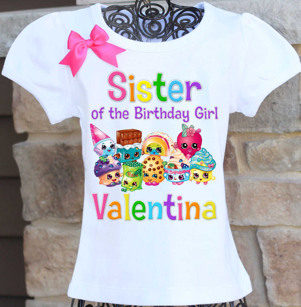 Shopkins sister birthday shirt