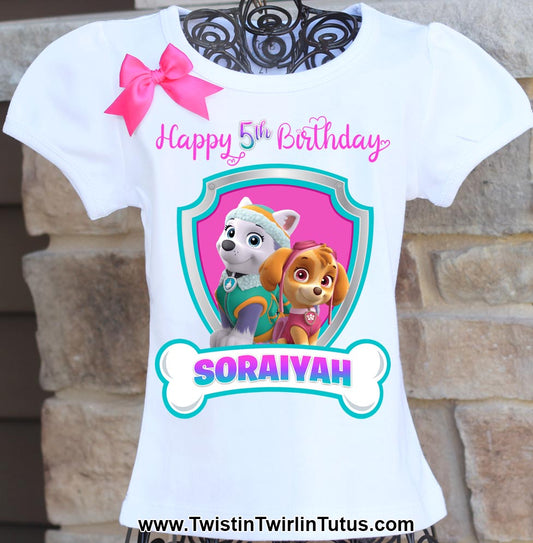 Skye and Everest Birthday Shirt