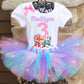 Paw Patrol Skye and Everest Birthday Tutu Outfit