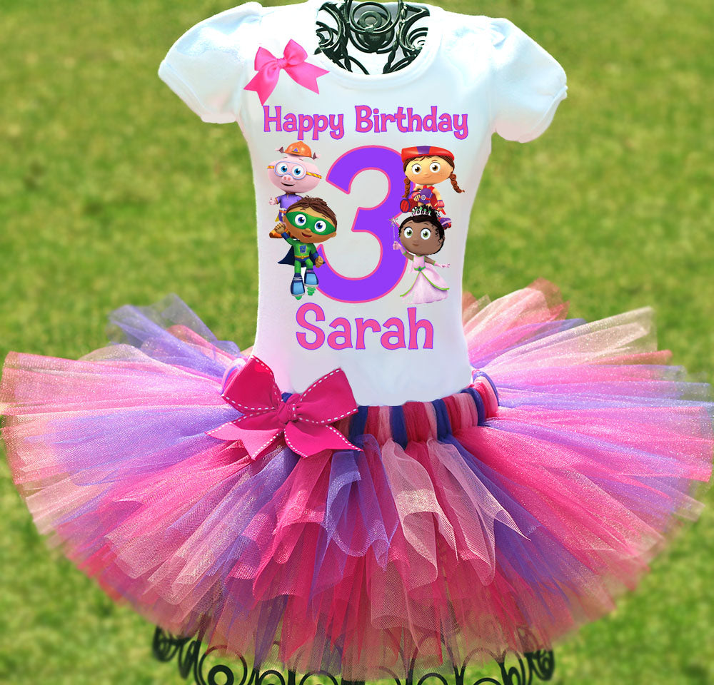 Twistin Twirlin Tutus Superwhy Birthday Outfit 4T