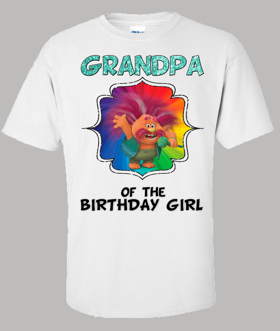 Trolls Grandpa Birthday Shirt M