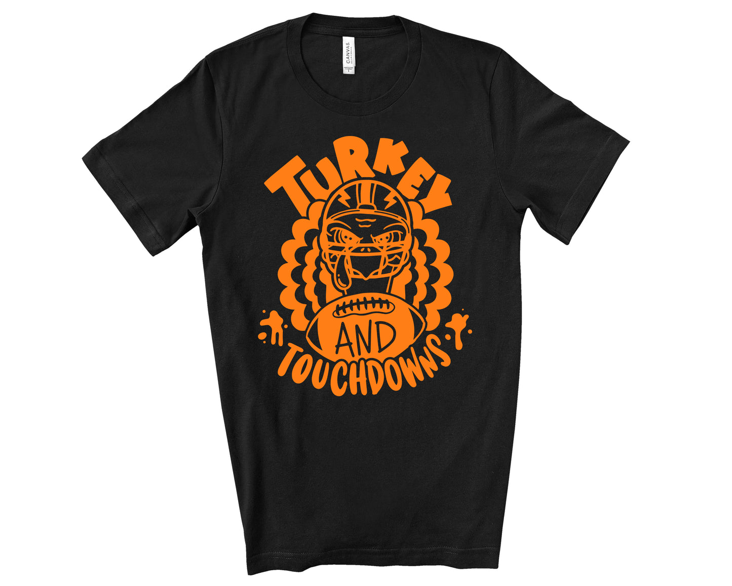 Turkey and Touchdowns Thanksgiving shirt