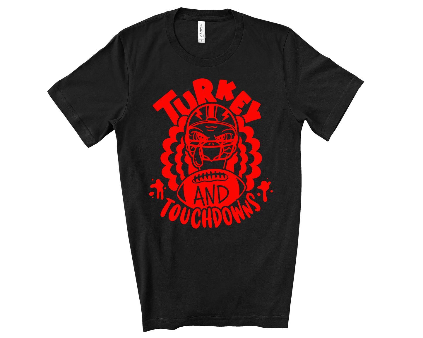 Turkey and Touchdowns Thanksgiving shirt