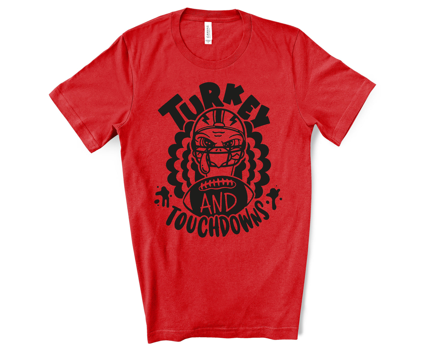 Turkey and Touchdowns Thanksgiving shirt