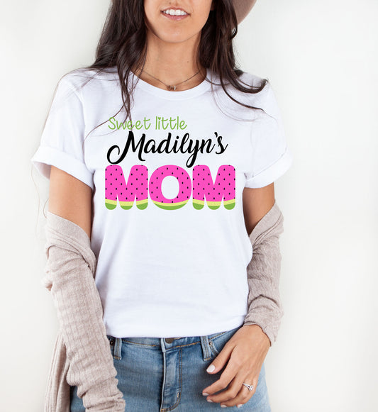 Watermelon Mom birthday shirt