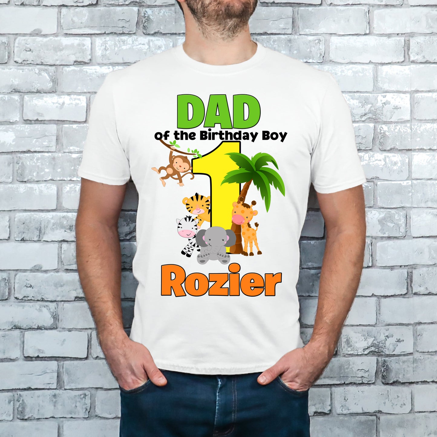 Zoo Animals Dad birthday shirt