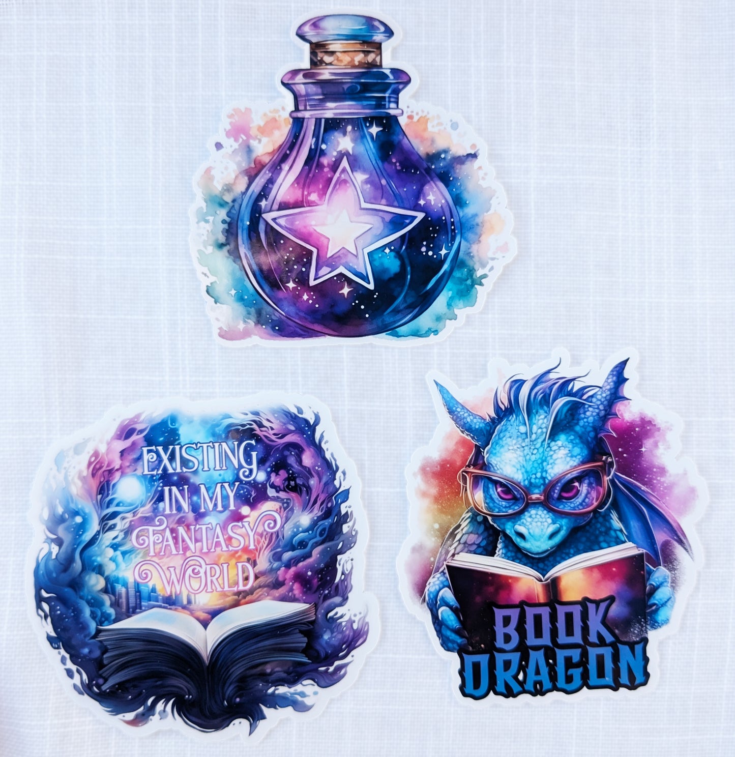 fantasy booklover stickers