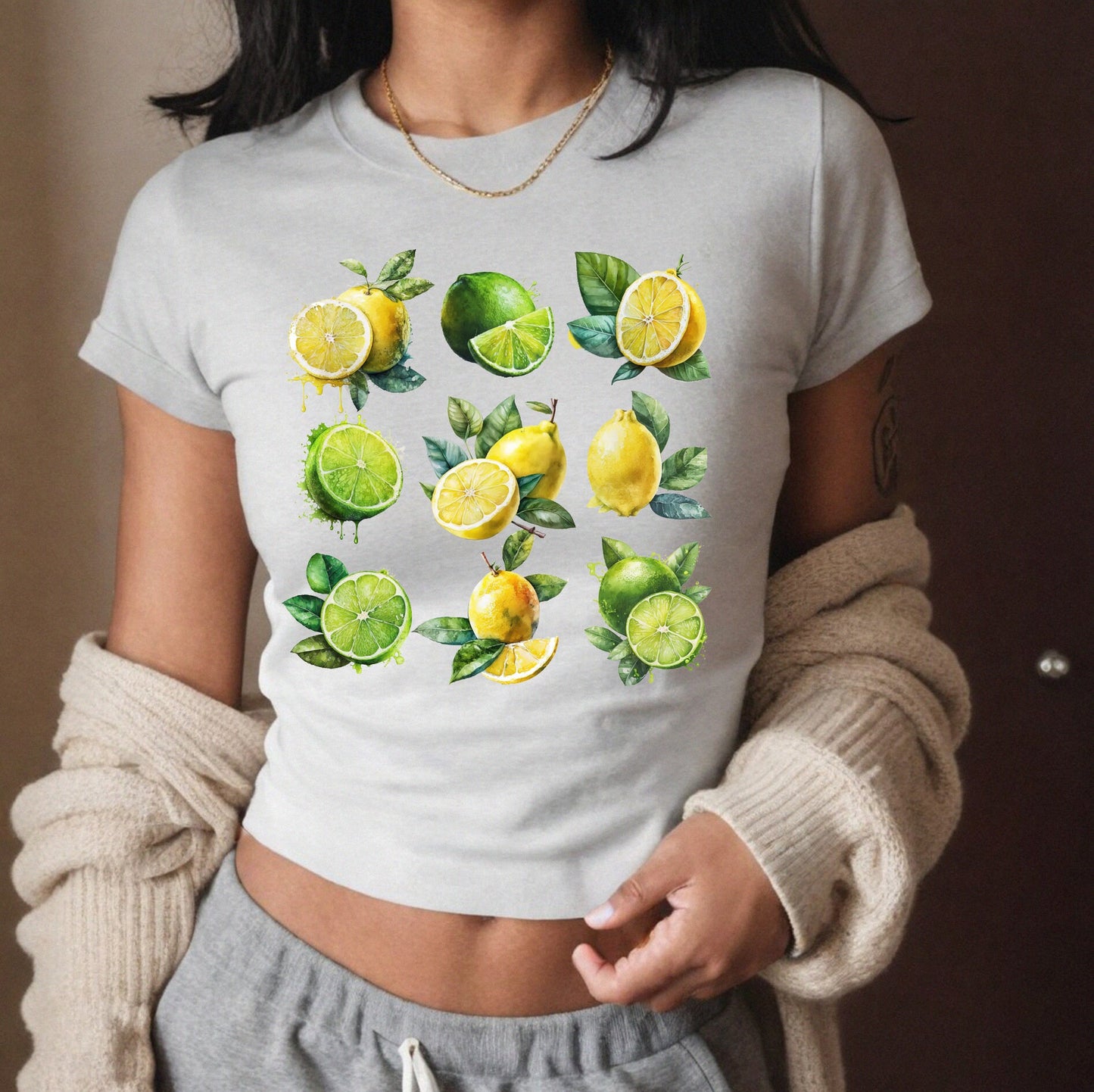 Lemon lime baby tee