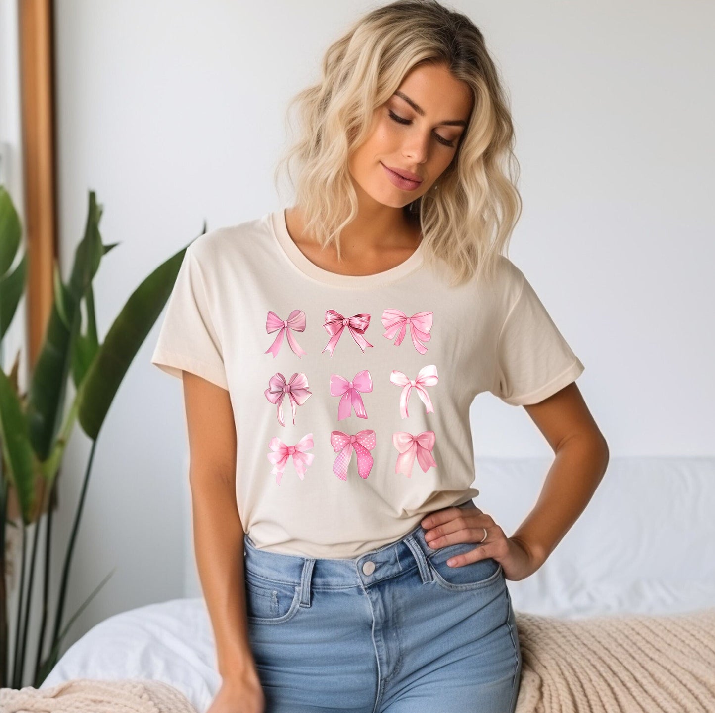 pink coquette girly tee