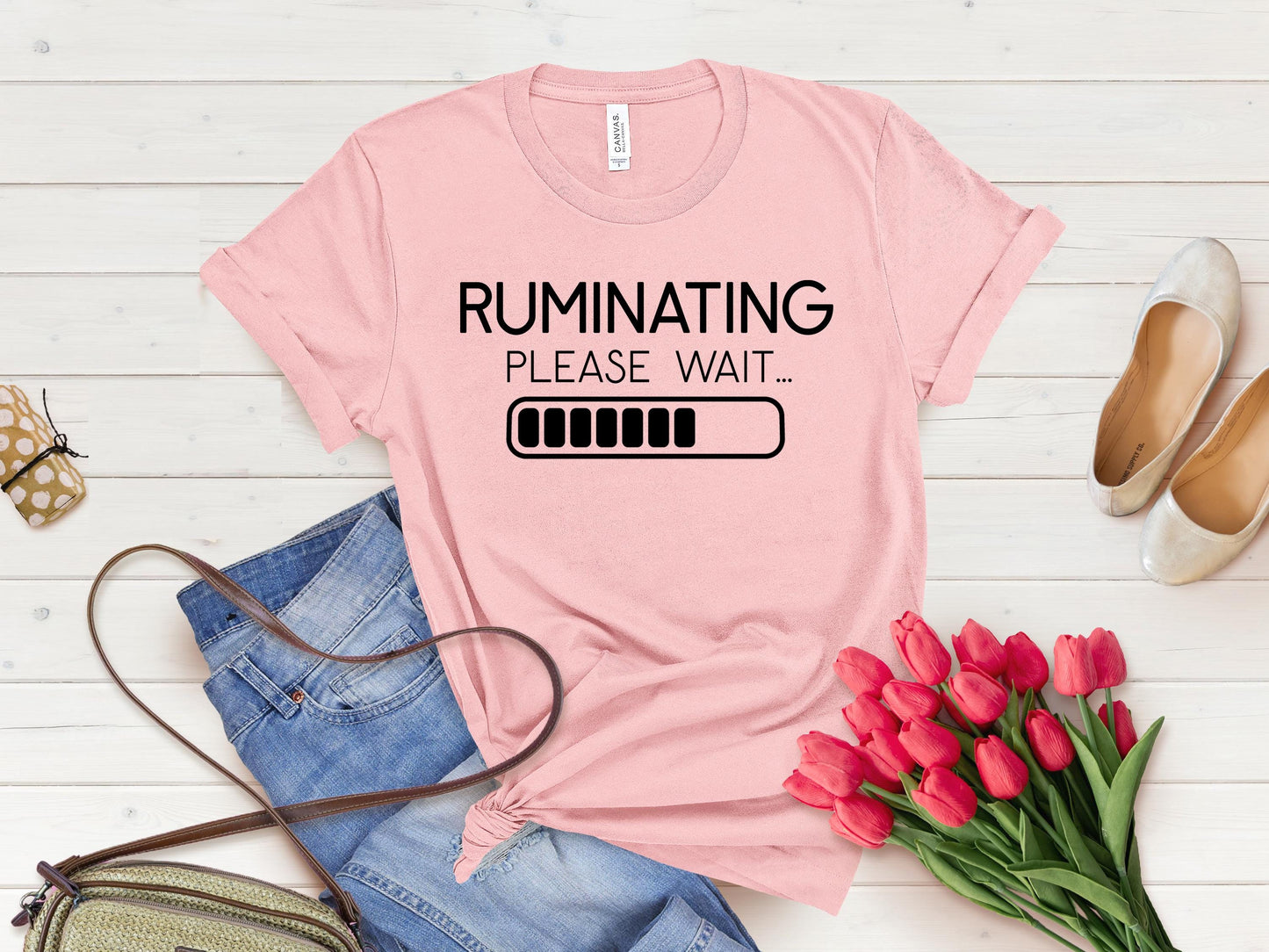 Ruminating Please Wait Shirt, Introvert Shirt, Anxiety Shirt, Antisocial Shirt, Funny Shirt, Socially Awkward Shirt, Social Anxiety Shirt