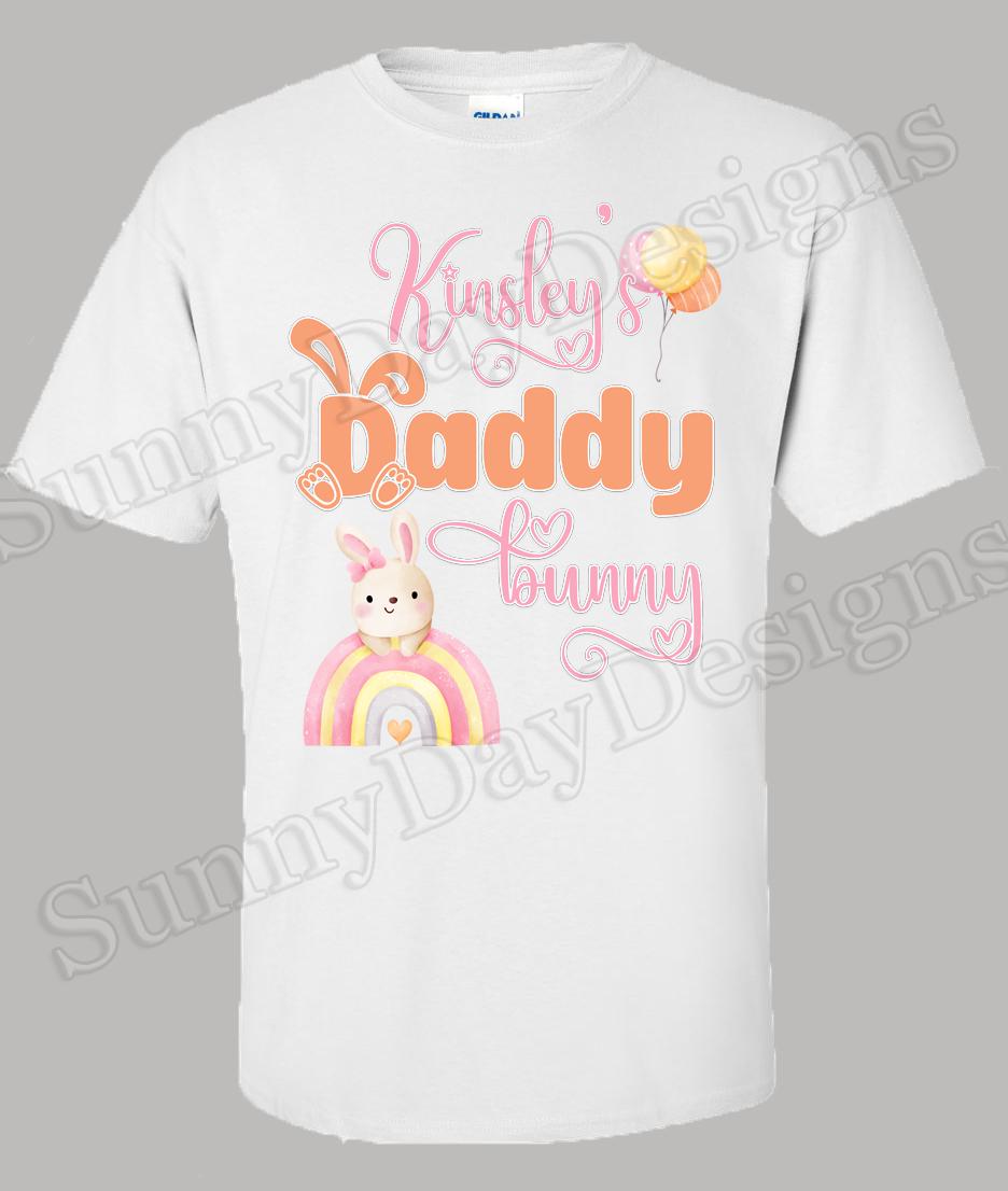 daddy bunny family birthday shirt