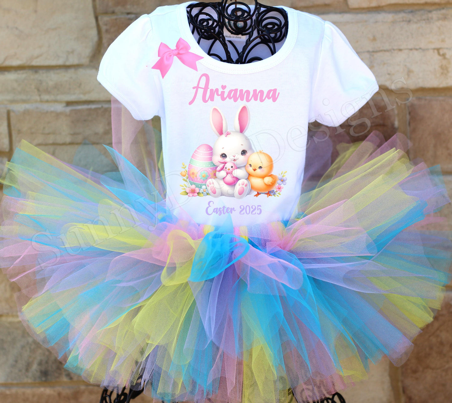 Personalized Easter tutu outfit