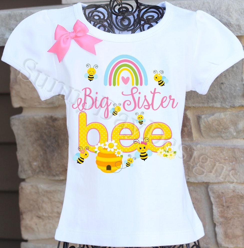 sister bee birthday shirt