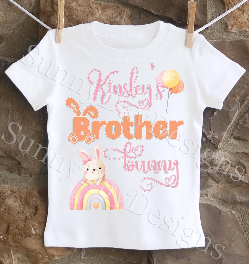 brother bunny birthday shirt