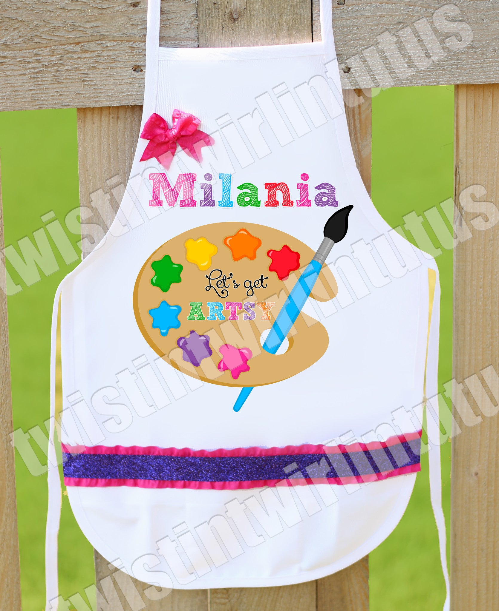 Child Art Apron Smock – Twistin Twirlin Tutus