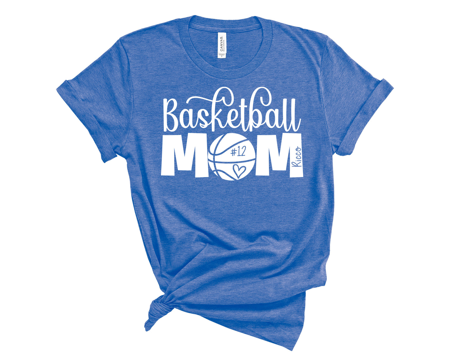 blue Basketball Mom Shirt