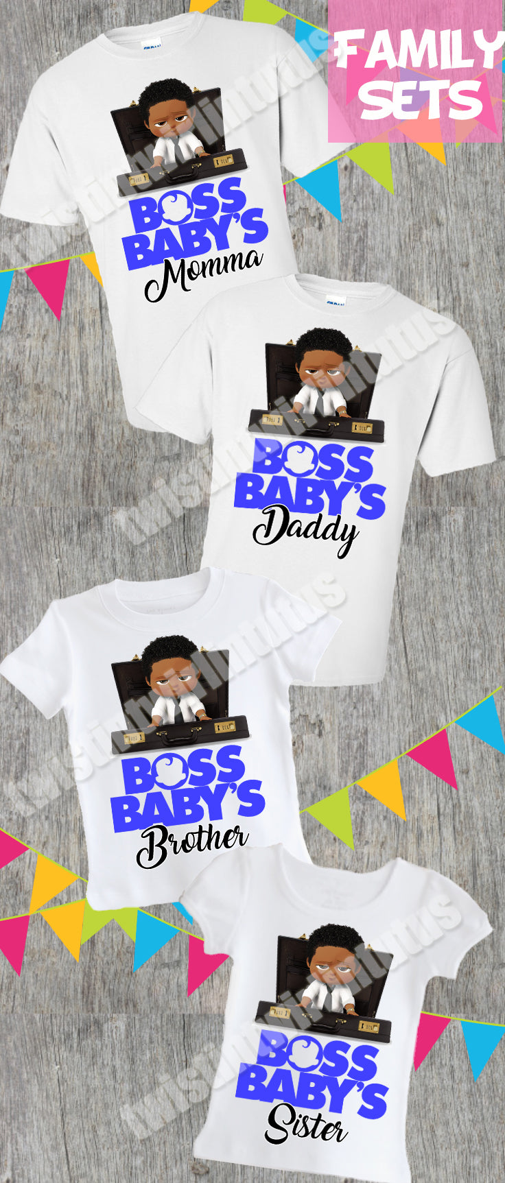 Boss Baby Family Birthday Shirts