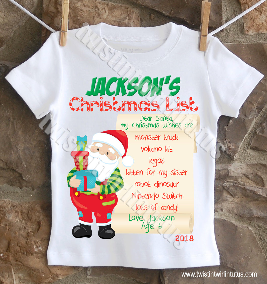 Christmas List Shirt