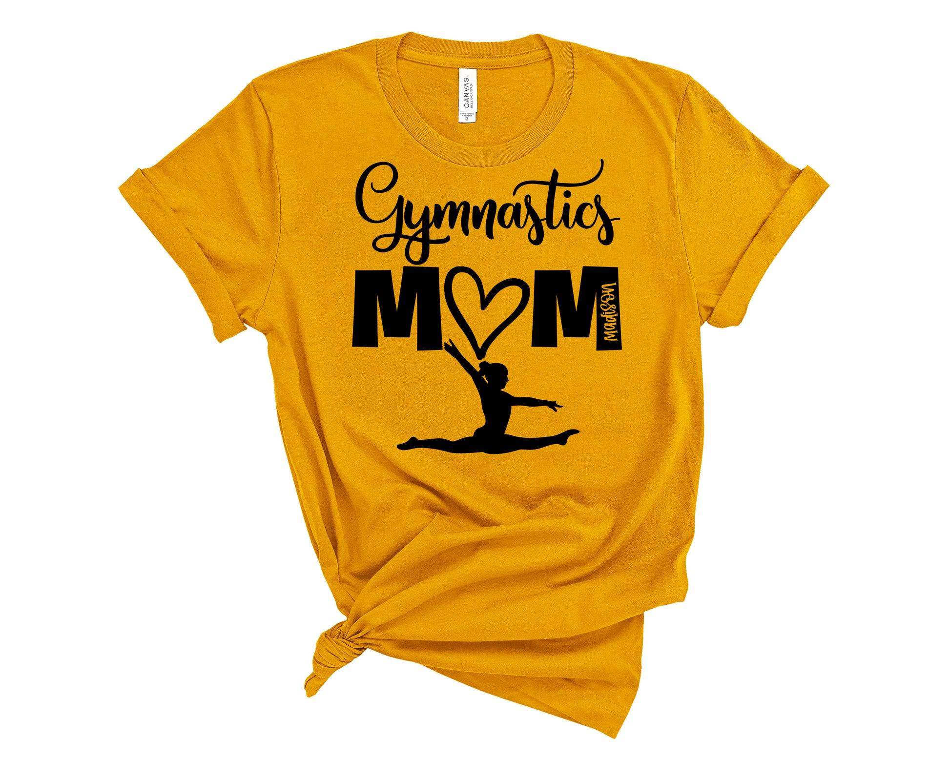 Yellow Gymnastics Mom Shirt