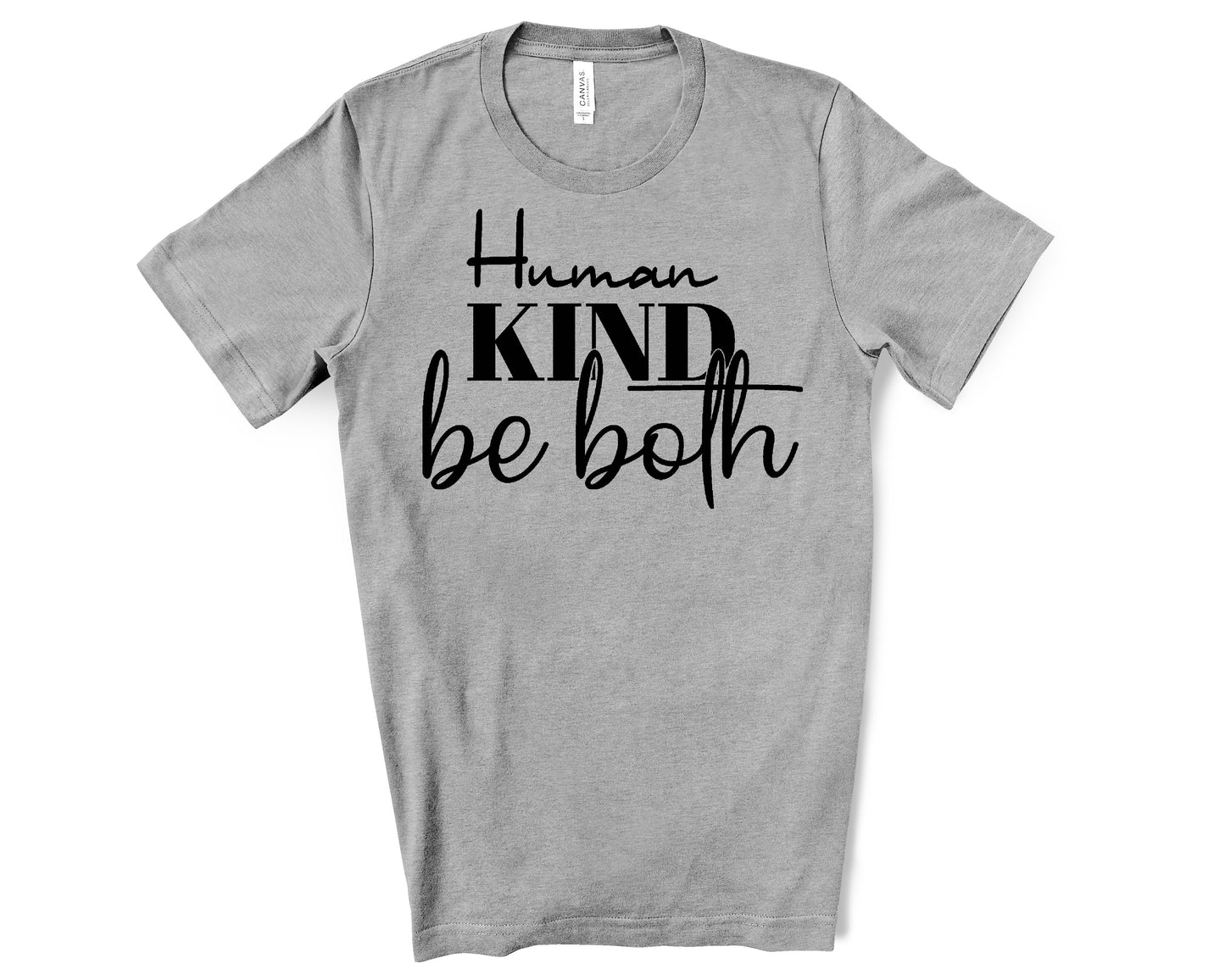 mens gray human kind shirt