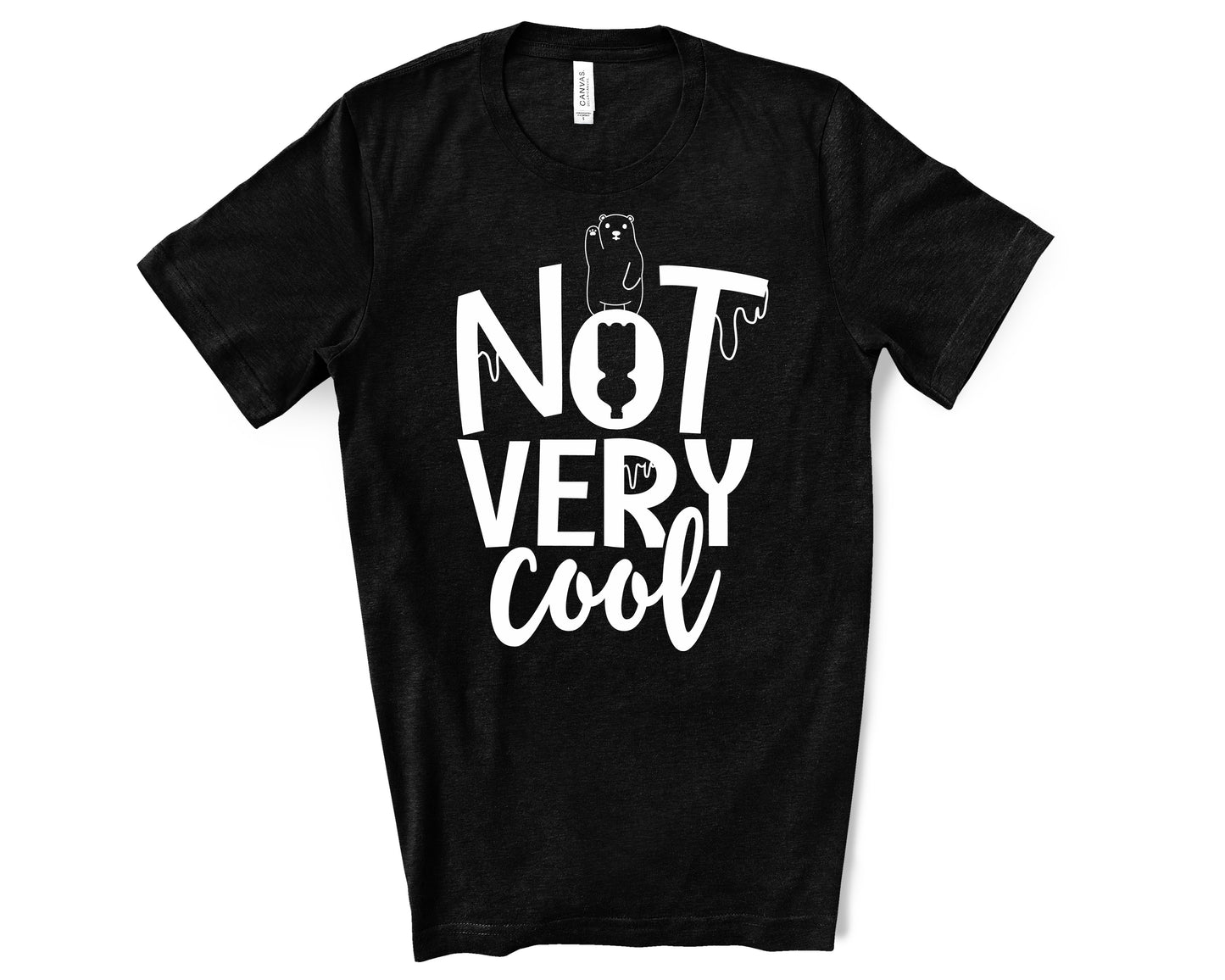 Not Very Cool black shirt