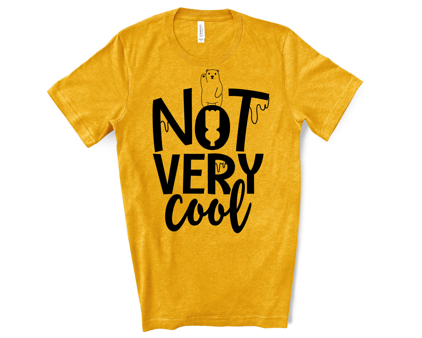 Not very cool polar bear yellow shirt