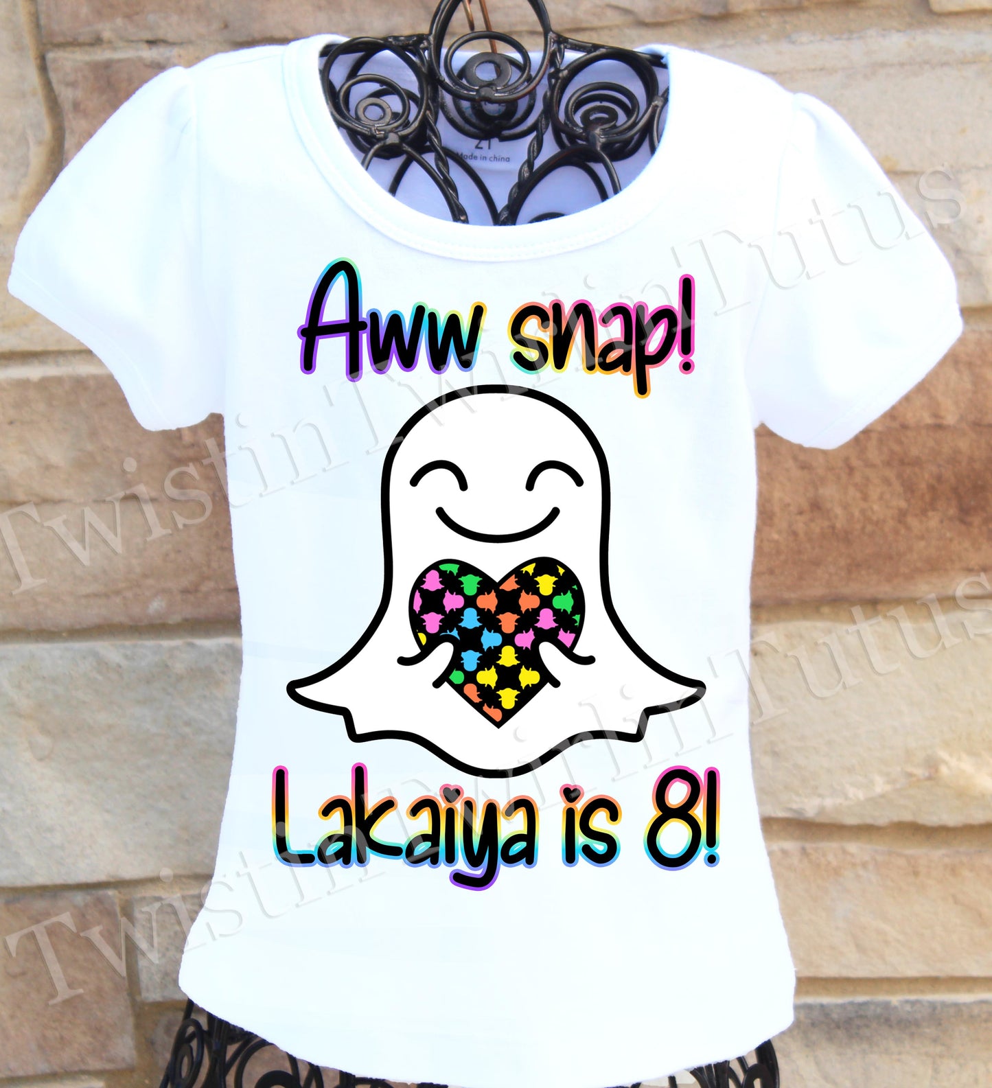 Snapchart birthday shirt