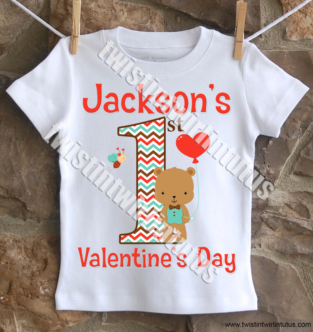 Boys First Valentine's Day Shirt