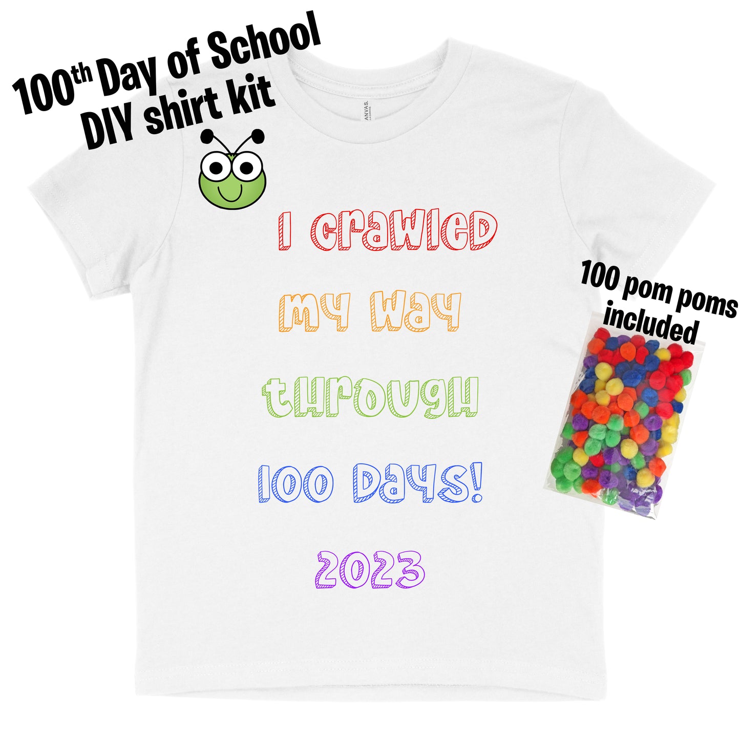Make your own 100th day of school shirt