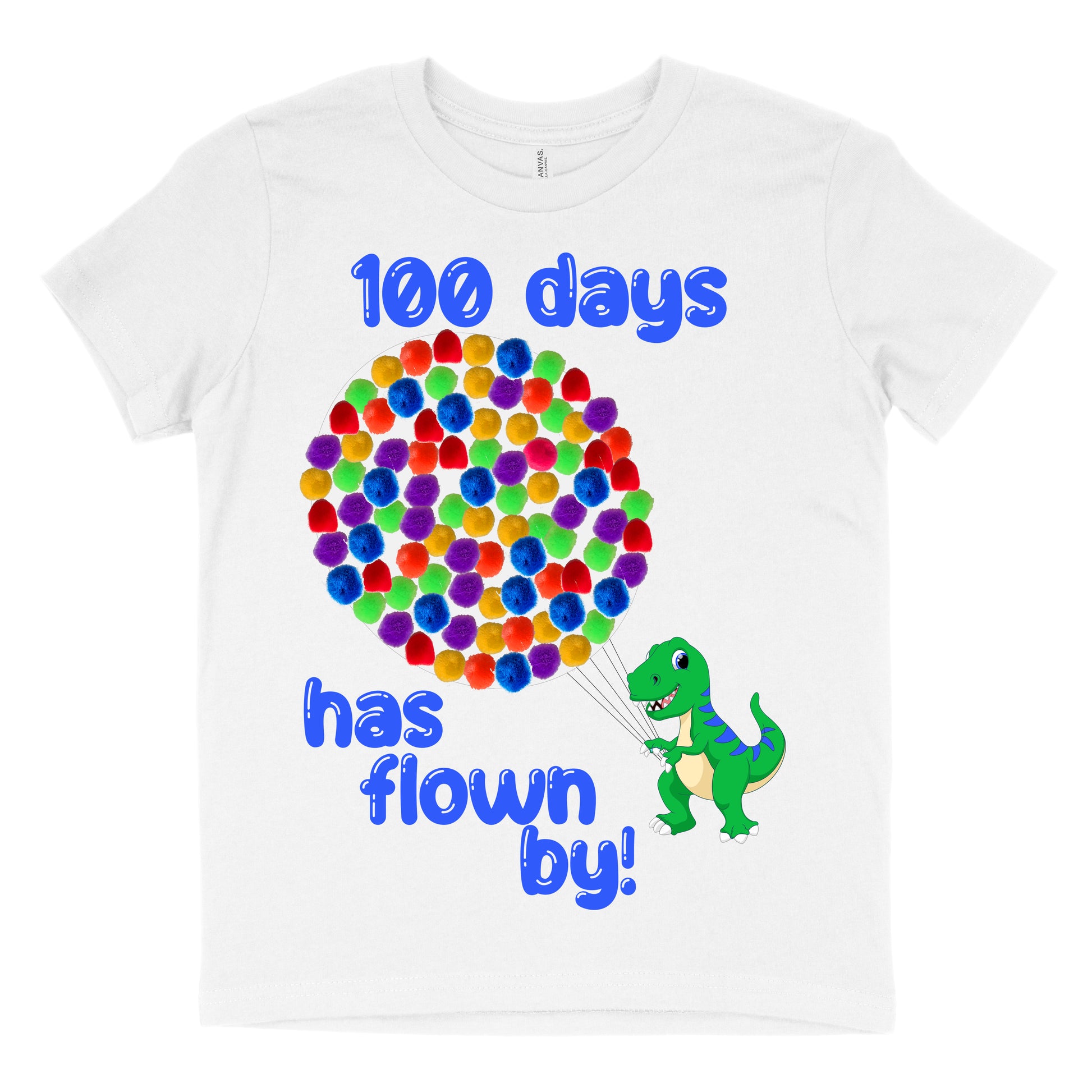 DIY 100th day of school shirt dinosaur