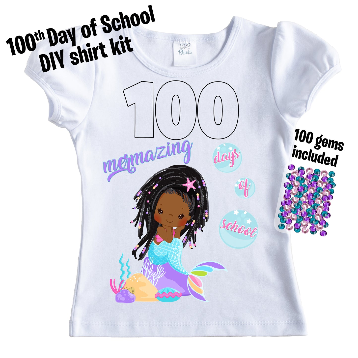 100 mermazing day of school shirt kit