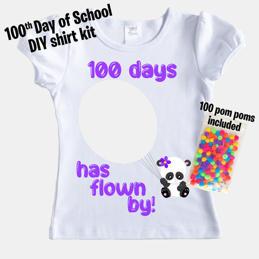 100th day of school shirt kit panda