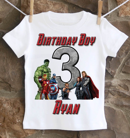 Avengers Birthday Shirt