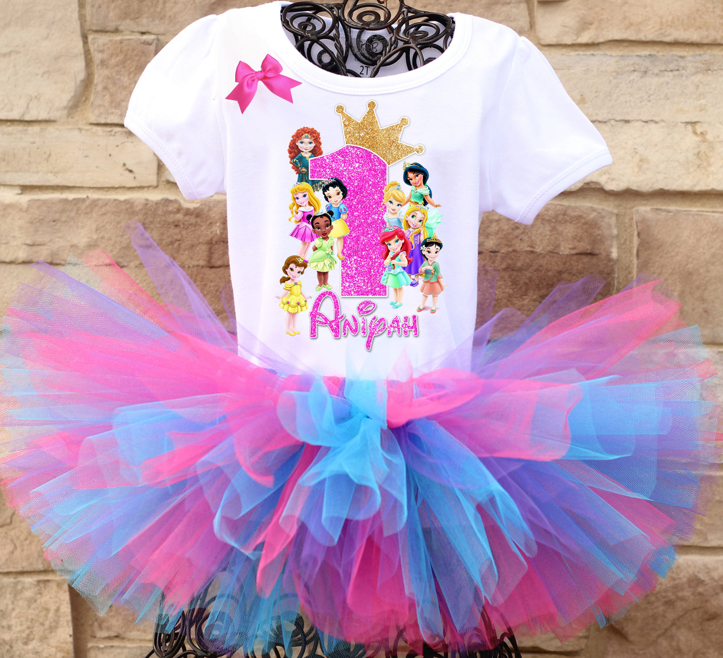 Baby Disney Princess Birthday tutu outfit