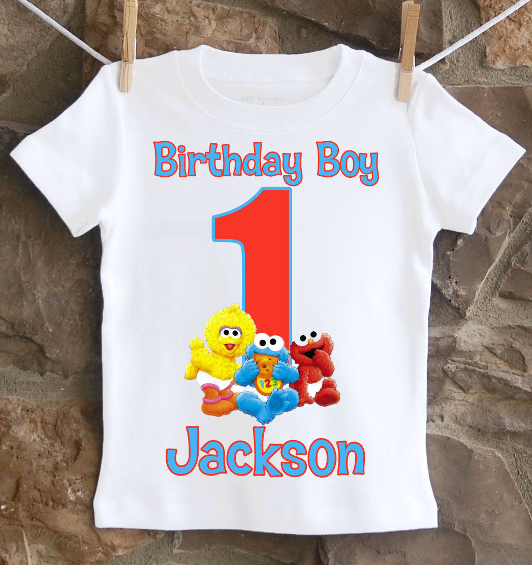 Baby Sesame Street Birthday Shirt