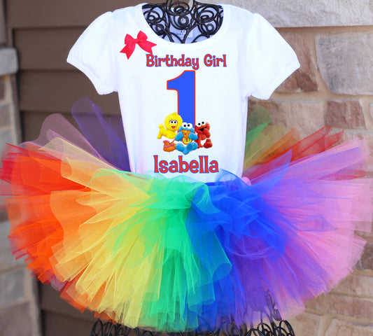Baby Sesame Street Birthday Tutu Outfit
