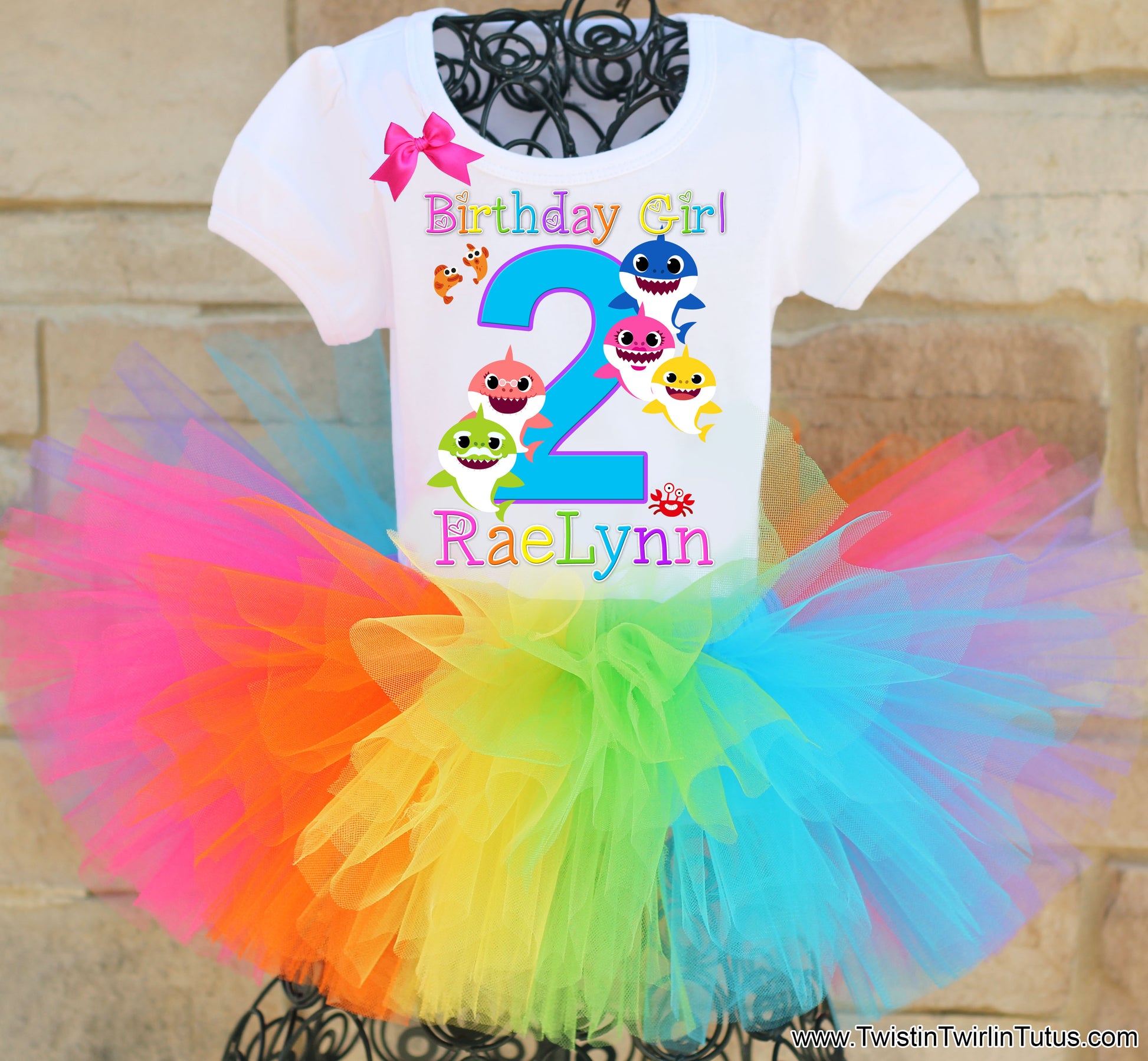 Baby Shark Birthday Tutu Outfit