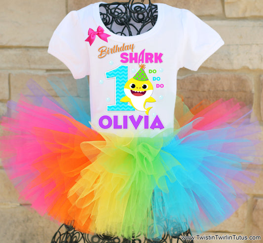 Baby Shark Birthday Tutu Outfit