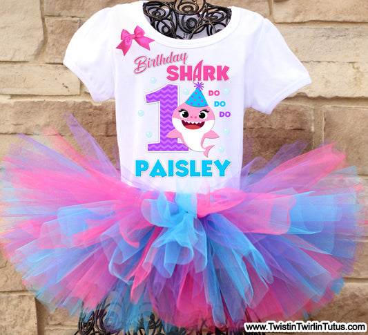 Baby Shark Birthday Tutu Outfit