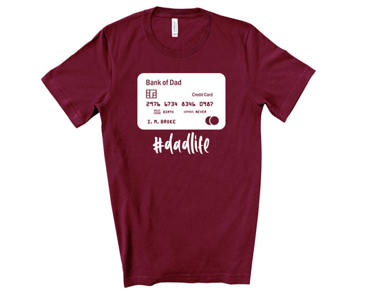 credit card dad shirt