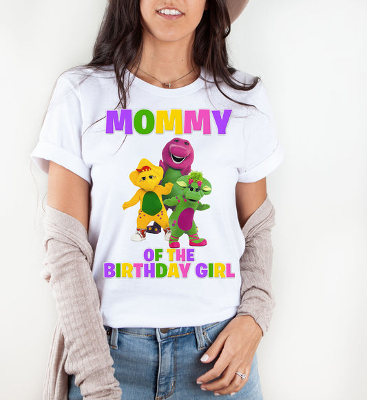 Barney Mommy of the Birthday Girl Shirt