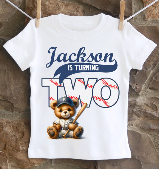 Baseball 2nd birthday shirt