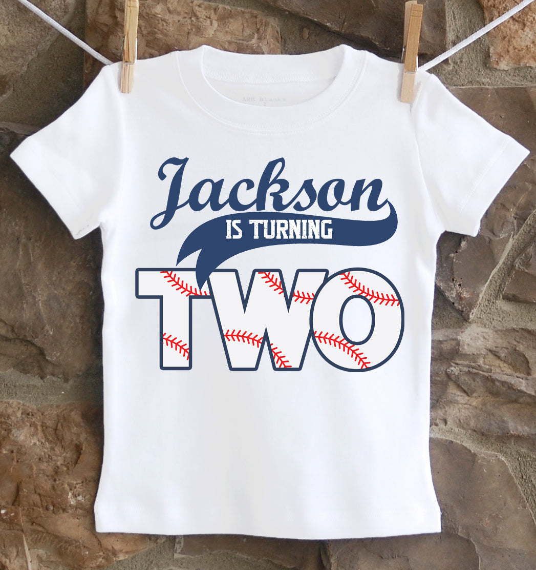 Baseball Second Birthday Shirt