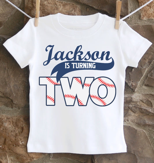 Baseball Second Birthday Shirt