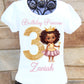 Black princess birthday shirt