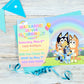 Bluey Birthday Invitation Digital Download