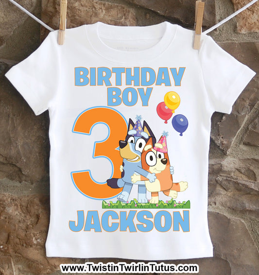 Boys bluey birthday shirt