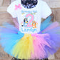 Bluey birthday girl tutu outfit