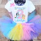 bluey birthday tutu outfit